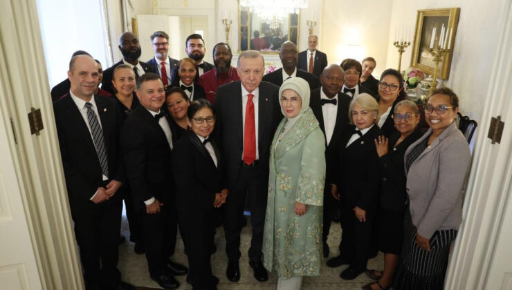 Cumhurbaşkanı Erdoğan Washington Ziyaretinde Blair House Çalışanlarıyla Samimi Anlar Yaşadı