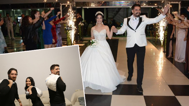 Artvin’de Bir Düğünde Geline Unutulmaz 55 Kilogram Madeni Para Sürprizi Yaşandı