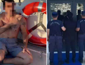 35 Yıl Hapis Cezası Bulunan Firari Hükümlü Yunan Adasına Yüzerek Kaçarken Yakalandı