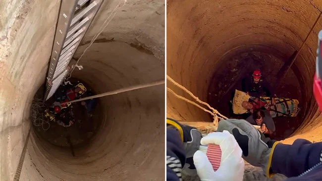12 Metre Derinlikteki Kuyuya Düşen Halil Tüysüz Başarılı Operasyonla Kurtarıldı