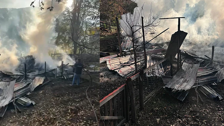 Yenice Çamlı Köyü’nde Ev Yangını Beş Aile Ferdi Hastaneye Sevk Edildi