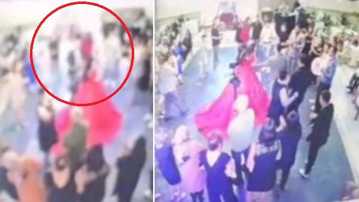 Adana’da Düğün Salonunda Gelinin Üzerine Düşen Avize Paniğe Neden Oldu