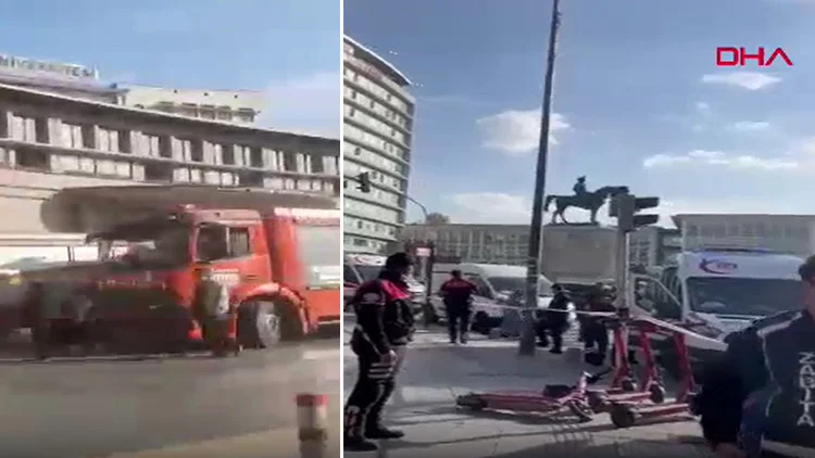 Ankara’daki Üniversitede Yangın Söndürme Sistemi Patladı Öğrenciler Tahliye Edildi