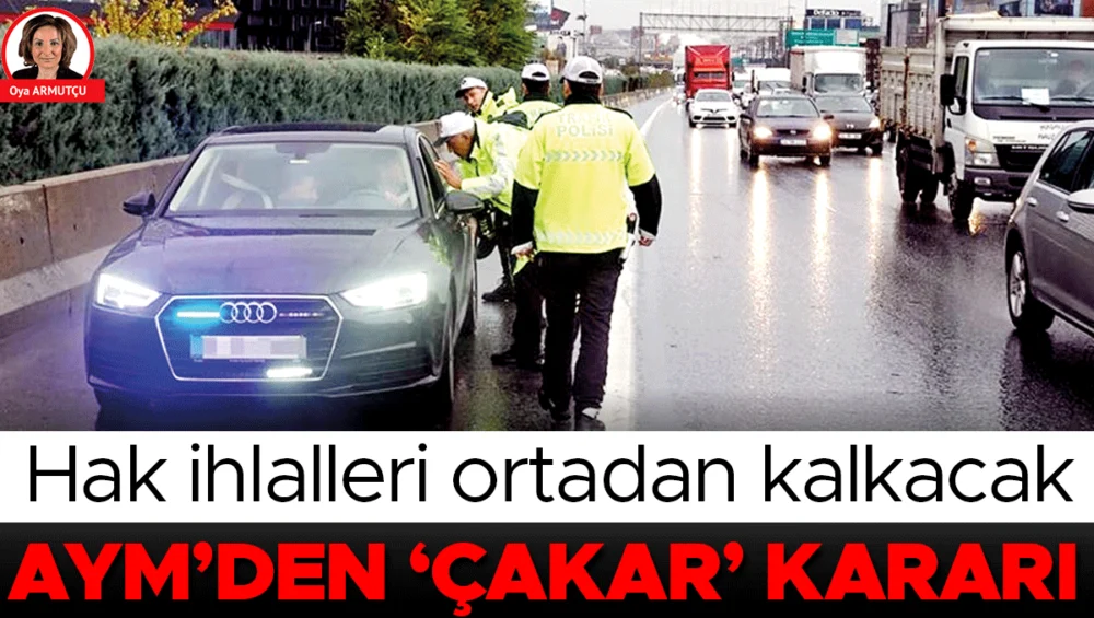 Aym Yetkisiz Çakar Cezalarında Araç Sahibine Kesilen Cezayı İptal Etti