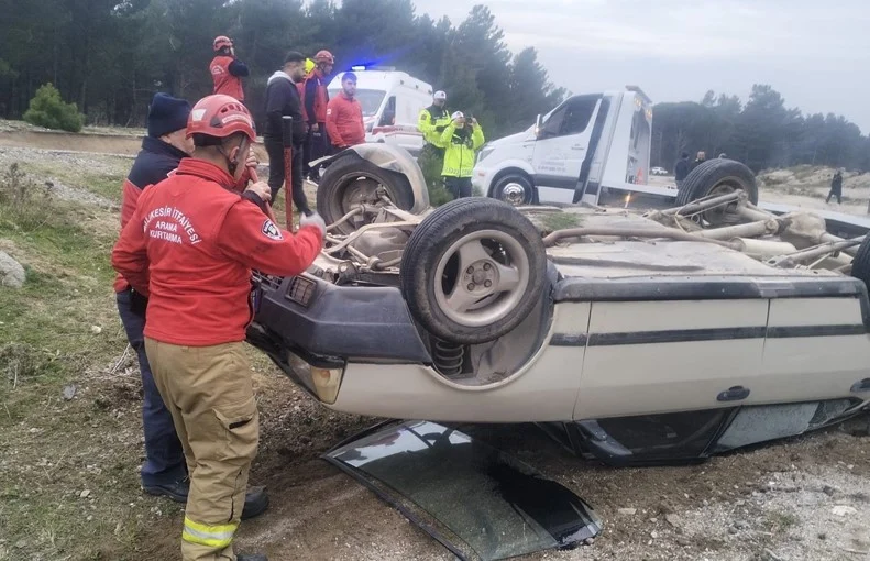 Balıkesir Havran Karayolunda Trafik Kazası Dört Yaralı Durumları İyi