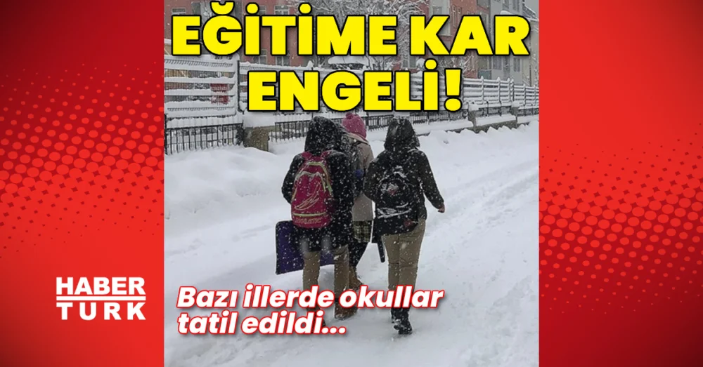 Bazı illerde eğitime kar engeli