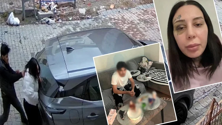 Eşini Sokak Ortasında Vahşice Darbeden Ve Silahla Tehdit Eden Şüpheli Tutuklandı