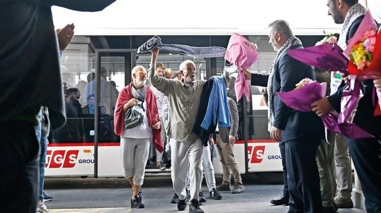 Küresel Sumud Filosu Aktivistleri İsrail Esaretinden İstanbul’a Döndü