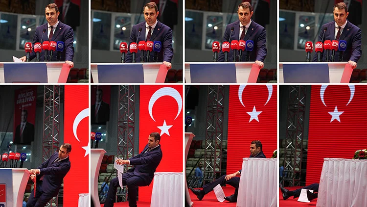 CHP İzmir İl Kongresi’nde Tek Aday Çağatay Güç Kürsüde Fenalaşarak Endişe Yarattı