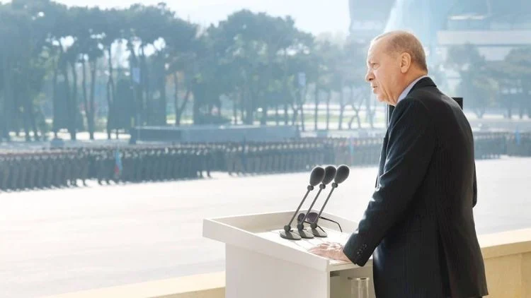 Cumhurbaşkanı Erdoğan Bakü’de Karabağ Zaferi’nin 5. Yıl Dönümünü Kutladı