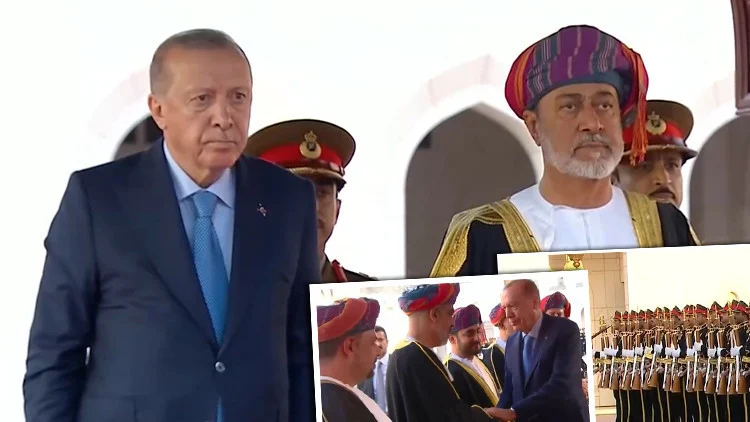 Cumhurbaşkanı Erdoğan Umman’da Görkemli Bir Devlet Töreniyle Karşılandı