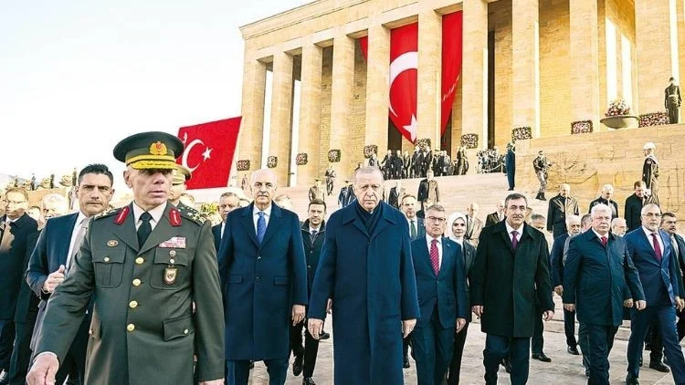 Devlet Erkanı Atatürk’ü Ebediyete İntikalinin 87’Nci Yılında Anıtkabir’de Andı
