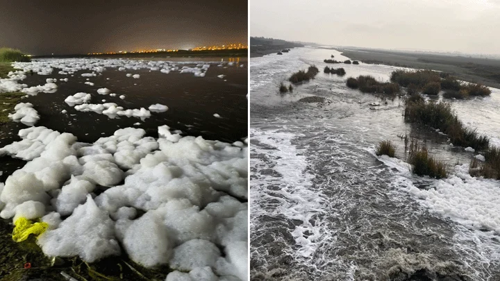 Dicle Nehri’nde Oluşan Yoğun Köpükler Kirliliğin Boyutunu Gözler Önüne Serdi