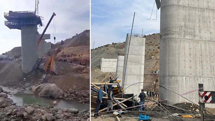 Diyarbakır Kulp’ta Viyadük İnşaatında İskelenin Çökmesi Dört Can Aldı Bir Yaralı