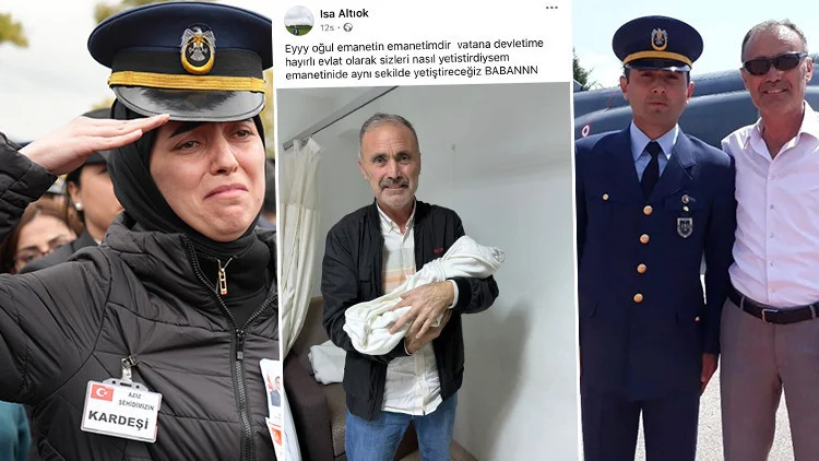 Şehit Astsubay Emre Altıok’un Görev Öncesi Adını Verdiği Kızı Gökçe Dünyaya Geldi