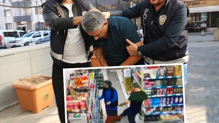 Market İçinde Çocuğuna Şiddet Uygulayan Babadan “Ani Sinir Patlaması” Savunması