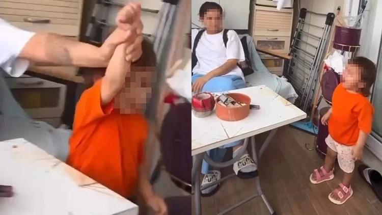 Çocuğa Kötü Muamele Görüntüleri Valiliği Harekete Geçirdi Anne Yurt Dışında