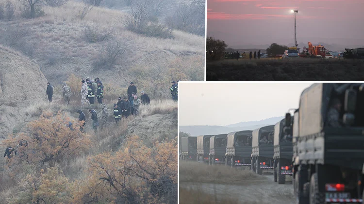 Gürcistan’da Düşen Askeri Kargo Uçağı Enkazında Detaylı İncelemeler Başladı