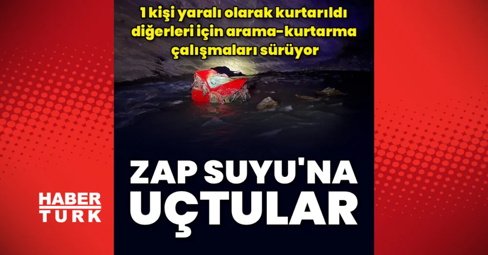 Hakkari’de Hafif Ticari Araç Zap Suyu’na Düştü Bir Kişi Yaralı Kurtarıldı Diğerleri İçin Arama Sürüyor