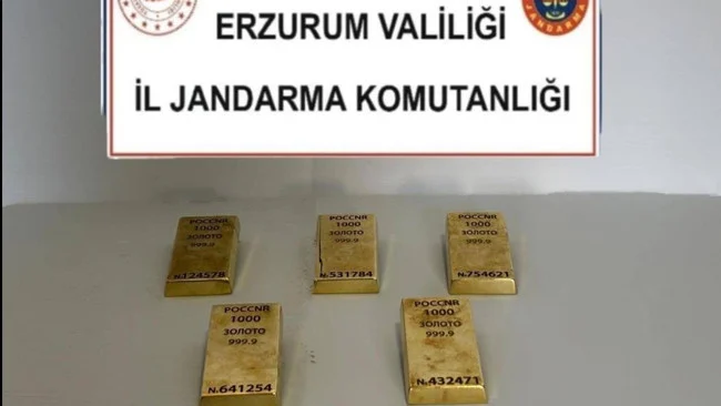 Horasan’da Kaçakçılıkla Mücadele Kapsamında 5 Külçe Altın Ele Geçirildi