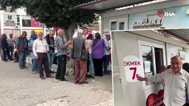 Dörtyol’da 7 Lira’lık Halk Ekmek Yoğun İlgiyle Karşılaşıyor Kısa Sürede Tükeniyor