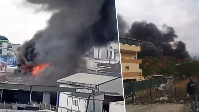 İstanbul’da Kimyasal Fabrika Yangını Bölge Sakinlerini Tedirgin Etti