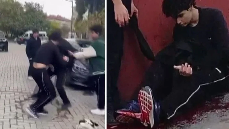 İstanbulda Lise Önünde Öğrenciler Arasındaki Bıçaklı Kavga Kameralara Yansıdı
