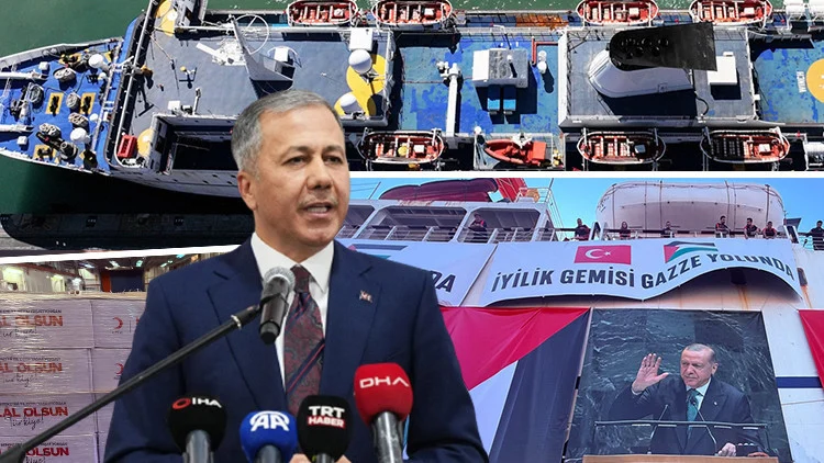 Gazze’ye 900 Ton Yardım Taşıyan 17’Nci İyilik Gemisi Mersin’den Uğurlandı