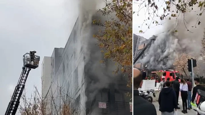 Kadıköy Bağdat Caddesi’nde Çıkan Bina Yangını Bitişik Bloğa Yayılarak Endişeye Yol Açtı