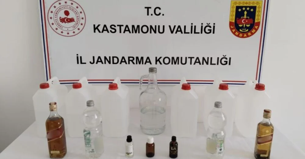 Kastamonu’da Sahte İçki İmalatına Yönelik Operasyonda 4 Kişi Gözaltına Alındı