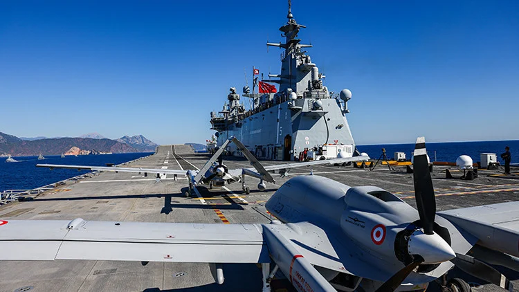 Tcg Anadolu’dan Kalkan Milli Siha’lar Denizkurdu Tatbikatında Hedefleri Başarıyla Vurdu