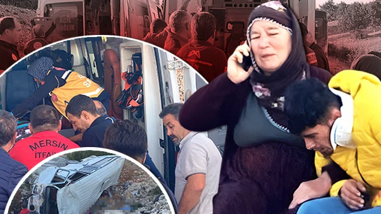 Mersin’de Ehliyetsiz Şoförün Neden Olduğu Kaza 4 Tarım İşçisinin Yaşamına Mal Oldu 14 Yaralı