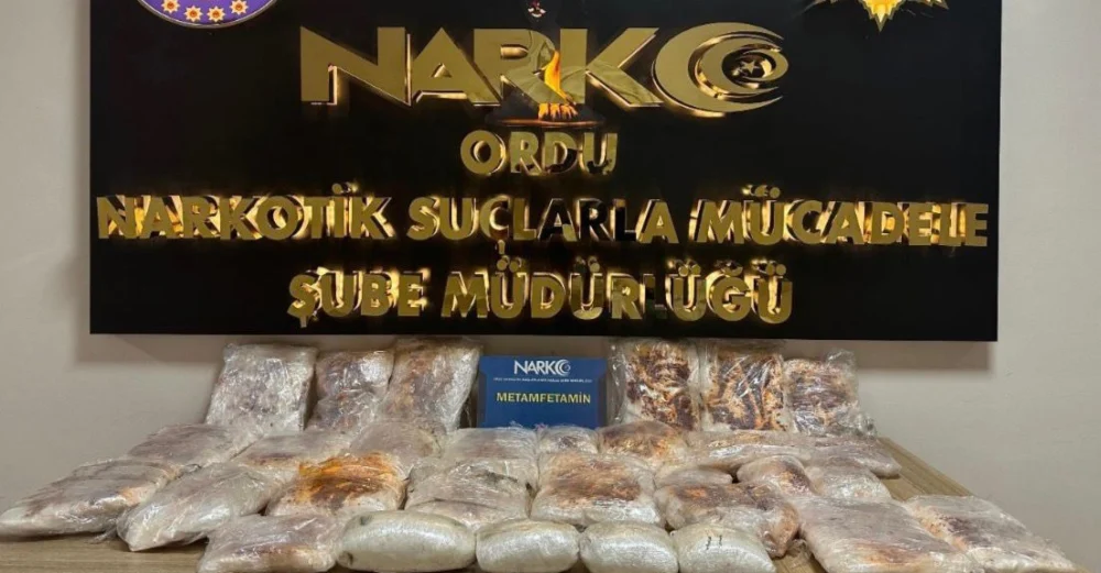 Ordu’da 25.2 Kilogram Metamfetamin Ele Geçirildi Bir Şüpheli Tutuklandı