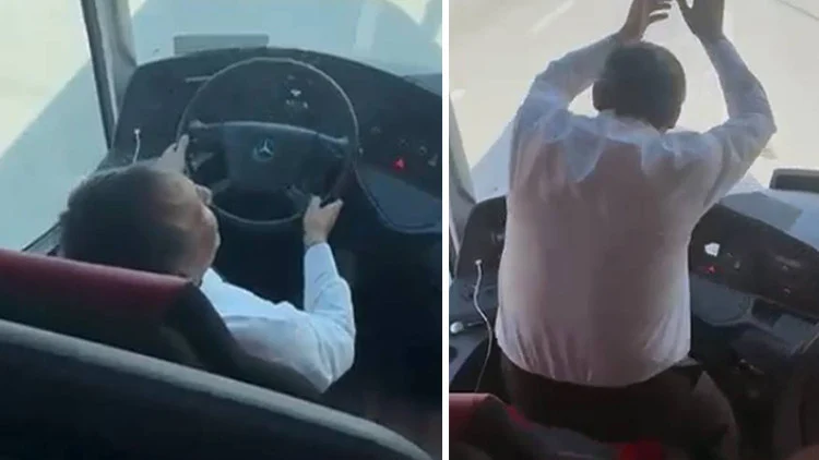 Seyir Halindeki Otobüste Dans Eden Şoföre Adli Ve İdari İşlem Başlatıldı