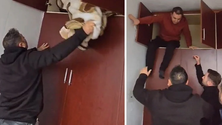 Konya’da 49 Ayrı Suçtan Aranan Zanlı Gardıropta Gizlenirken Yakalandı