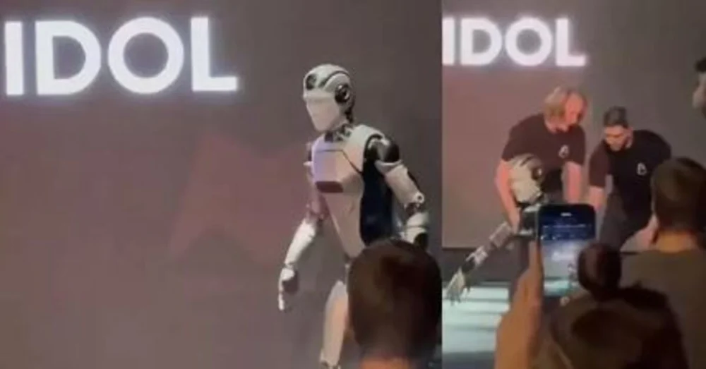 Rusya’nın Yapay Zeka Robotu Aıdol Tanıtım Töreninde Beklenmedik Bir Şekilde Düştü