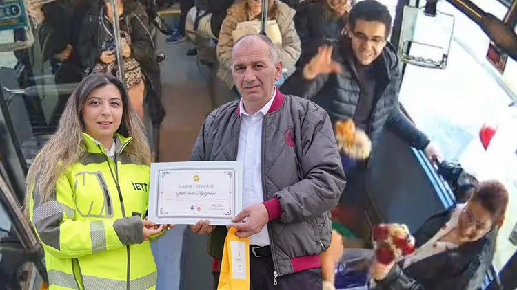Öğretmenler Gününde Sürpriz Yapan İett Şoförü Ödüllendirildi