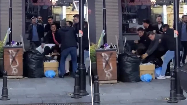 Sadabad Meydanı’nda Bir Kişinin Kalabalık Tarafından Şiddete Uğraması Kameralara Yansıdı