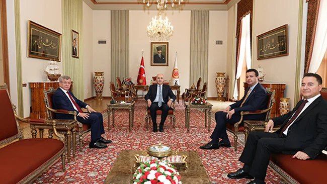 TBMM Başkanı Kurtulmuş Muhalefet Liderlerini Kabul Etti