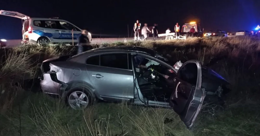 Tekirdağ Otoban Bulvarı’nda Devrilen Otomobilde Bir Kişi Yaşamını Yitirdi