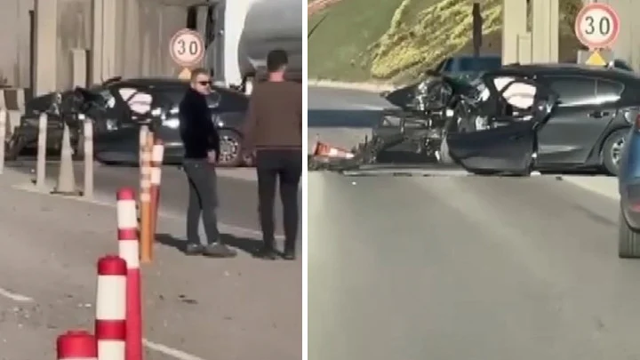 Tem Otoyolu Gebze Gişelerinde Beton Bariyere Çarpan Otomobilde Anne Ve Oğlu Hayatını Kaybetti