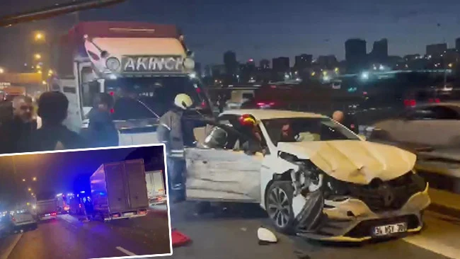 Tem Otoyolu’nda Zincirleme Kaza Yaralılara Müdahale Trafik Yoğunluğu Oluştu