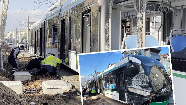 Kocaeli’de Tramvay Ve Çöp Kamyonu Çarpışması Üç Yaralı Seferler Durdu