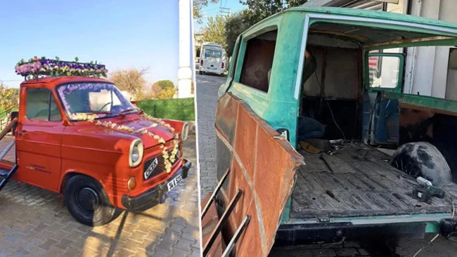 Yeşilçam’ın Efsanevi Çiçek Abbas Minibüsü Germencik’te Çocuklara Neşe Saçmak İçin Yeniden Doğdu